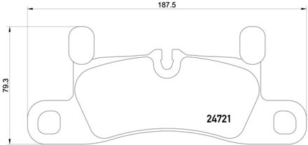 Porsche Remblokken set
