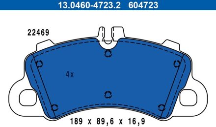 Porsche Remblokkenset, schijfrem 13046047232