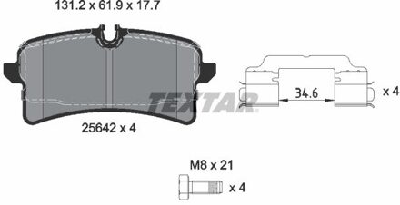 Porsche Remblokkenset, schijfrem 2564203