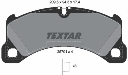 Porsche Remblokkenset, schijfrem 2570101