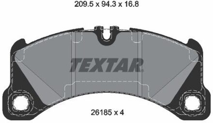 Porsche Remblokkenset, schijfrem 2618501