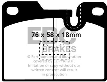 Porsche Remblokkenset, schijfrem DP346