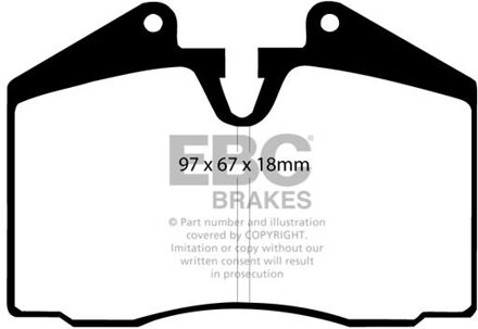 Porsche Remblokkenset, schijfrem DP612