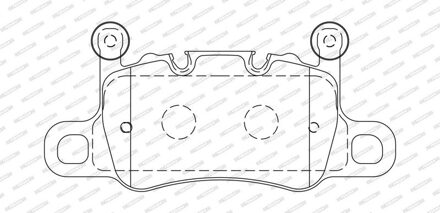 Porsche Remblokkenset, schijfrem FDB5024