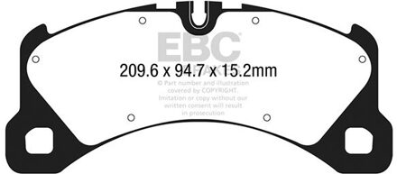 Porsche Remblokkenset Yellowstuff DP42203R