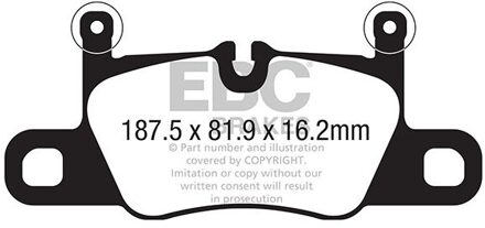 Porsche Remblokkenset Yellowstuff DP42371R