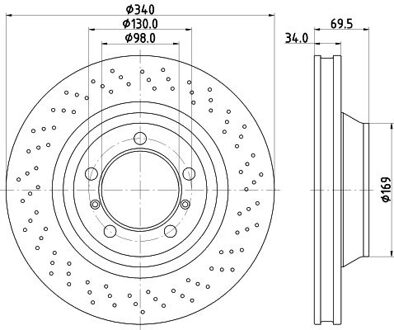 Porsche Remschijf 8DD355126931
