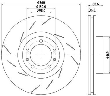 Porsche Remschijf 8DD355133631