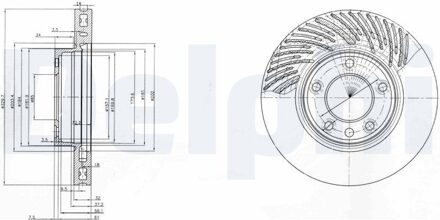 Porsche Remschijf BG9773