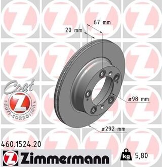Porsche Remschijf Coat Z 460152420