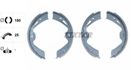 Porsche Remschoenset, parkeerrem 91076700