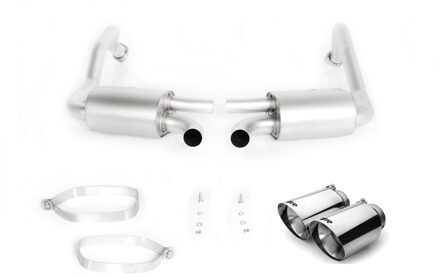 Porsche Remus uitlaat passend voor Porsche Boxster/Cayman (718) vanaf 2016 - Chroom Scherp 6860160500LR002670SGR