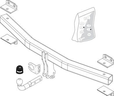 Porsche Vaste trekhaak
