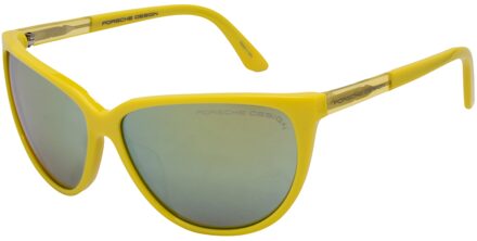 Porsche Vrouwen Zonnebril 60/15/135 mm Acetaat - maat Geel