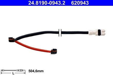 Porsche Waarschuwingscontact, remvoering-/blokslijtage 24819009432