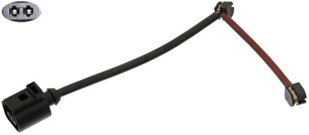 Porsche Waarschuwingscontact, remvoering-/blokslijtage 44549