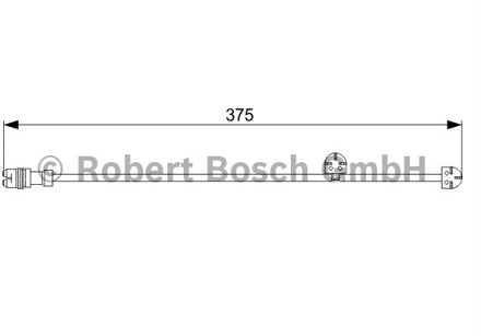 Porsche Waarschuwingscontact, remvoering-/blokslijtage Voor Links AP817