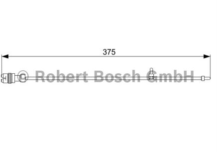 Porsche Waarschuwingscontact, remvoering-/blokslijtage Voor Rechts AP307