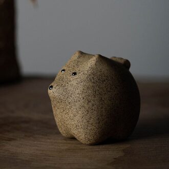 Porselein 5Cm Hond Thee Huisdier Grof Aardewerk Rijkdom Dier Keramische Handgemaakte Leuke Lucky Puppy Standbeeld Home Decor 01