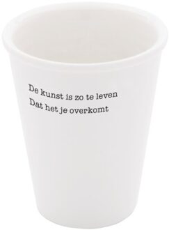 Porseleinen Beker Kunst Set Van 2 - Poëten Aan Tafel - Het Servies - Martin Bril