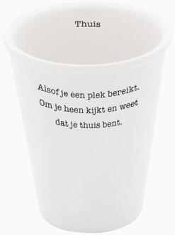 Porseleinen beker 'Thuis' set van 2 -  K. Spiering (ISBN: 9789493352261)