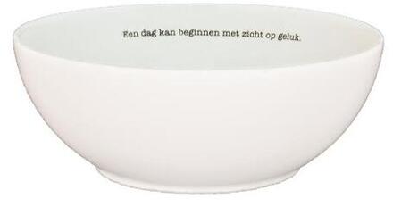 Porseleinen kom 'Een dag kan beginnen' set van 2 -  Fleur Bourgonje (ISBN: 9789059309364)