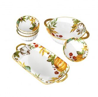 Porseleinen set "Gouden herfst", 6-delig