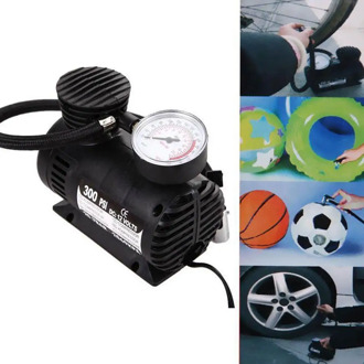 Portable 12V 300 PSI Auto Car Pump Electric Tire Inflator Mini Air Compressor