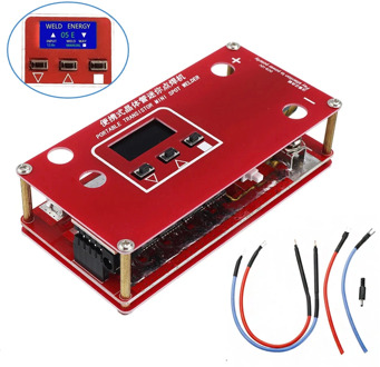 Portable 18650 Battery DIY Mini Spot Welders Machine Various Welding Power Supply with 2 Power Cable and LCD DISPLAY