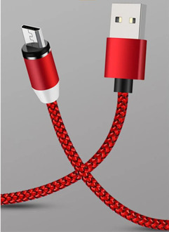 Portable 2M Mobile Phone Fast Charging 2.4A Magnetic Micro USB Cable For iOS Android Magnetic Cable Type C USB Cable LED Light