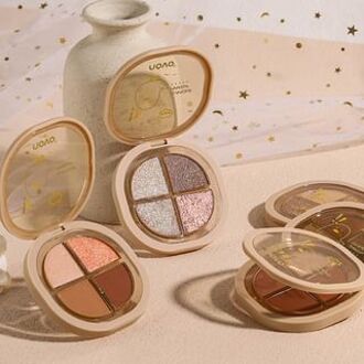 Portable 4 Colours Eyeshadow Palette 01# - 6g