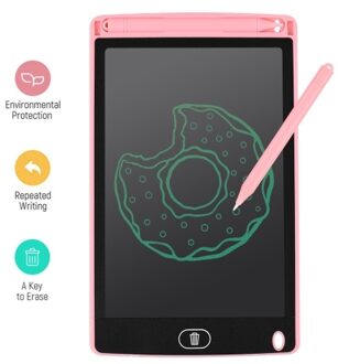 Portable 8 Inch LCD Writing Tablet Ultra-thin Electronic Drawing Board Reusable Handwriting Pad with Stylus Pen Erase Button Gift for Children Students Adults at Home Office School Travel