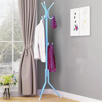 Portable 9 Hook Clothes Stand Hat Coat Rack Metal Coat Handbag Scarf Clothes Hanger Saving Space Hanger Tree
