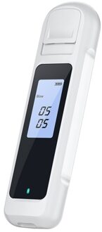 Portable Alcohol Detector Handheld Non-Contact Breath Blow Tester with LED Display Screen 3-color Indicator Light Black(%BAC)