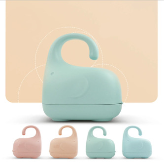 Portable Baby Pacifier Box Dustproof Cute Elephant-Shaped Pacifier Snack Travel Storage Box Safe PP Nipple Holder Case