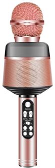 Portable Bluetooth Karaoke Microfoon Draadloze Professionele Spreker Thuis Ktv Handheld Microfoon Thuis roos Rood