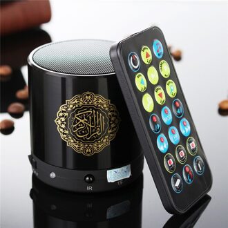Portable Bluetooth Speaker Koran Koran Voordrager Moslim Ondersteuning 8Gb Fm MP3 Tf Card Radio Afstandsbediening 15 Vertaling Talen zwart