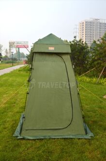 Portable Camping Tent Duurzaam Waterdicht Regendicht Zon Bescherming Grote Ruimte Outdoor Veranderende Douche Privacy Tent groen