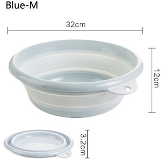 Portable Collapsible Bucket Folding Laundry Tub Tourism Outdoor Fishing Camping Car Wash Basin Cleaning Tools Kitchen Items B-M