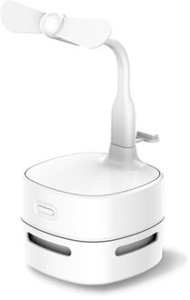 Portable Cordless Mini Desktop Vacuum Cleaner with USB Fan