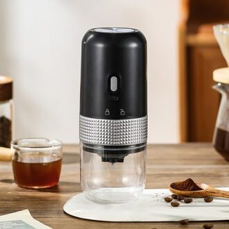Portable Electric Burr Coffee Grinder 13W 200ml USB Rechargeable Adjustable Setting Cordless Coffee Bean Grinder with Cleaning Brush for Travel Camping Office Household