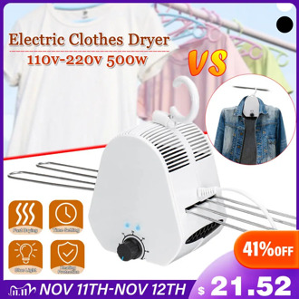 Portable Electric Clothes Drying Rack Smart Clothes Dryer Outdoor Travel Mini Clothing Shoes laundry Foldable Heater Timer