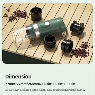 Portable Electric Espresso Coffee Machine Cordless Heat and Cold Brew 3oz Single Serve Mini Coffee Maker with 3-IN-1 Coffee Powder/N Capsule/DG Capsule 20Bar Pump Pressure Rechargeable 9600mAh Battery