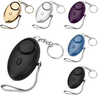 Portable Emergency Personal Security Alarms Self-Defense 130 DB Decibels With LED Light Safety Key Chain Pedant Outdoor Safety