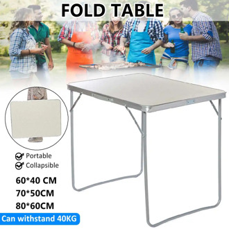 Portable Foldable Table Aluminium Alloy Folding Table for Outdoor Beach Picnic Hiking Camping with Carrying Handle