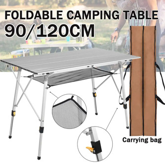Portable Foldable Table Camping Outdoor Furniture Adjustable Computer Tables Picnic Aluminium Alloy Ultra Light Folding Desk