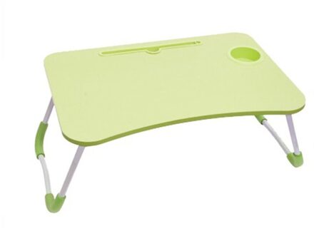 Portable Folding Laptop Stand Houder Studie Bureau Houten Opvouwbare Computer Bureau Voor Bed Sofa Thee Serveren Tafel Slaapzaal Bed Tafel groen