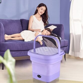 Portable Folding Washing Machine Mini Electric Barrel Laundry Without Dryer Bucket