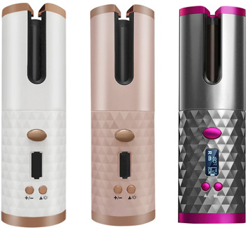 Portable Hair Curler fast heating Wireless Automatic Curling Iron Hair Curler USB Rechargeable for LCD Display Curly Machine New