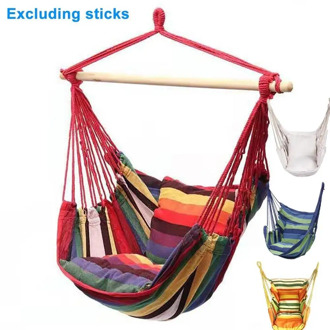 Portable Hanging Hammock Canvas Bed Hammocks Leisure Swing Chair Indoor Bedroom Hammock Lazy Rope Chair Seat Camping Garden